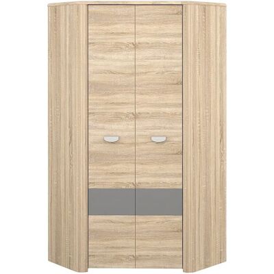 Forte Sonoma Eiche/Grau Anthrazit Eck-Schrank - Kleiderschrank Forte Sonoma Eiche/Grau Anthrazit Eck-Schrank - Kleiderschrank