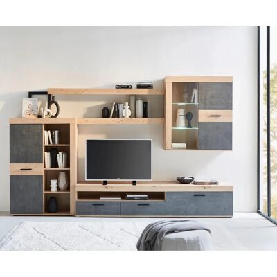 Carryhome Sötétszürke tölgy falipolc - Wall Unit Carryhome Sötétszürke tölgy falipolc - Wall Unit