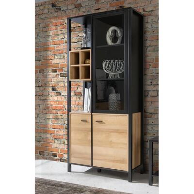 Forte High Rock Schwarze Vitrine - Schrank Forte High Rock Schwarze Vitrine - Schrank