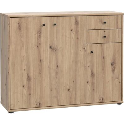 Forte Tempra Sideboard - FSC-zertifizierter Holz, modernes Design, verstellbare Regale Forte Tempra Sideboard - FSC-zertifizierter Holz, modernes Design, verstellbare Regale