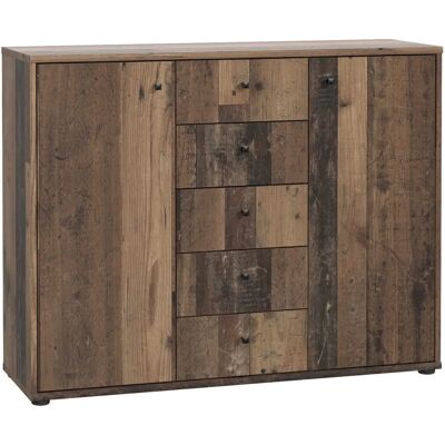 Forte Tempra Vintage Altes Holz Sideboard - Stauraum Möbel Forte Tempra Vintage Altes Holz Sideboard - Stauraum Möbel