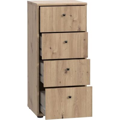 FORTE Tempra Sideboard - Modern, FSC, 4 Schubladen FORTE Tempra Sideboard - Modern, FSC, 4 Schubladen