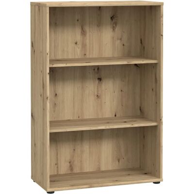 Forte Tempra Artisan Eiche Regal - 3 offene Fächer, Variablen Einlegeböden Forte Tempra Artisan Eiche Regal - 3 offene Fächer, Variablen Einlegeböden