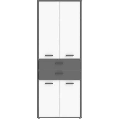 Forte Keflav Aktenschrank - 4 Schubladen, Weiß, Moderne Dekorfolie Forte Keflav Aktenschrank - 4 Schubladen, Weiß, Moderne Dekorfolie