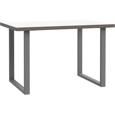 Forte Keflav Weiß U-Gestell Schreibtisch - Schreibtisch Forte Keflav Weiß U-Gestell Schreibtisch - Schreibtisch