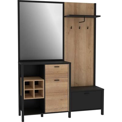 Forte High Rock Kompaktgarderobe - Modern, Verstellbare Einlegeböden Forte High Rock Kompaktgarderobe - Modern, Verstellbare Einlegeböden