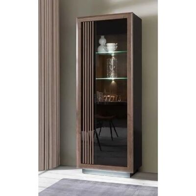 Forte Savona Sideboard - Schwarz / Schlamm Eiche Hochglanz - FSC-zertifiziert Forte Savona Sideboard - Schwarz / Schlamm Eiche Hochglanz - FSC-zertifiziert