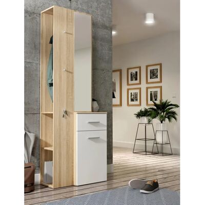 Forte Lothal Weiß Garderobenschrank - Modernes Design Forte Lothal Weiß Garderobenschrank - Modernes Design
