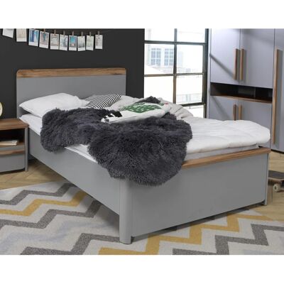 FORTE Surfino Einzelbett - 120x200cm, Grau FORTE Surfino Einzelbett - 120x200cm, Grau