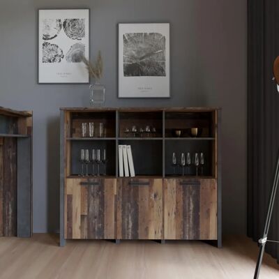 Forte Clif Vintage Holz Sideboard - Sideboard Forte Clif Vintage Holz Sideboard - Sideboard