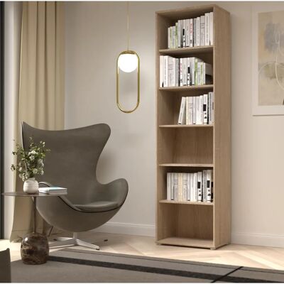 Forte Tempra Bücherregal - Modern, FSC-zertifiziert, 6 offene Fächer Forte Tempra Bücherregal - Modern, FSC-zertifiziert, 6 offene Fächer