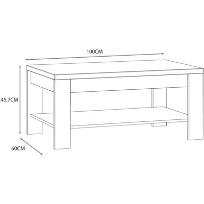 Furniture To Go Bohol Couchtisch - Riviera Eiche / Grau Eiche Furniture To Go Bohol Couchtisch - Riviera Eiche / Grau Eiche
