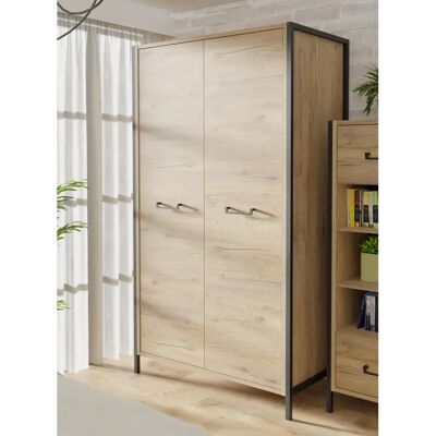 Forte Drehtürenschrank - Braun, 109.1x62.2x199.9 cm - 2 Stück Forte Drehtürenschrank - Braun, 109.1x62.2x199.9 cm - 2 Stück