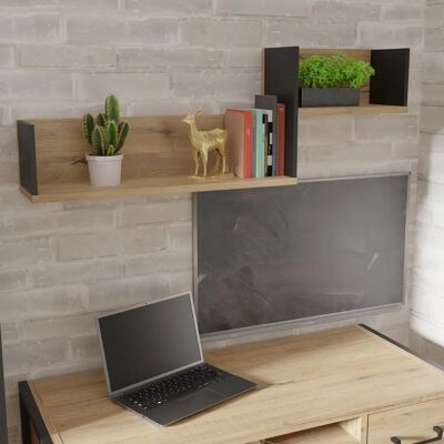 FORTE Wandregal 122,5x42,9x21,9 cm - Modernes Design FORTE Wandregal 122,5x42,9x21,9 cm - Modernes Design