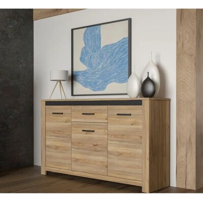 Forte Sideboard - Mauvella Eiche / Cabezone Eiche - Modernes Stauraummöbel Forte Sideboard - Mauvella Eiche / Cabezone Eiche - Modernes Stauraummöbel