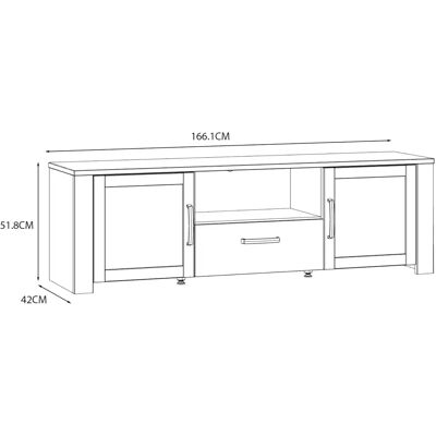 Furniture To Go Bohol TV-Unit - Riviera Eiche/Weiß - Fernseheinheit Furniture To Go Bohol TV-Unit - Riviera Eiche/Weiß - Fernseheinheit