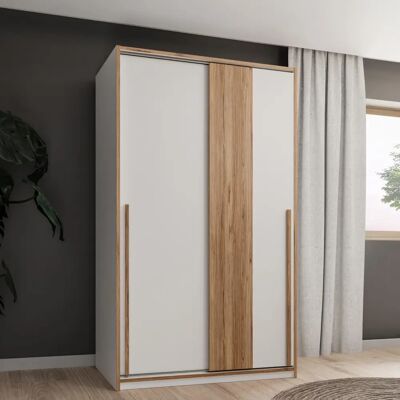 Forte Lya Schwebetürenschrank - 170x210cm, 2 Türen, Schwarz Forte Lya Schwebetürenschrank - 170x210cm, 2 Türen, Schwarz