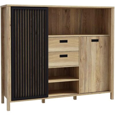 Forte Jytana Sideboard - Modernes Design, 2 Türen & 2 Schubladen, 149,9cm Forte Jytana Sideboard - Modernes Design, 2 Türen & 2 Schubladen, 149,9cm