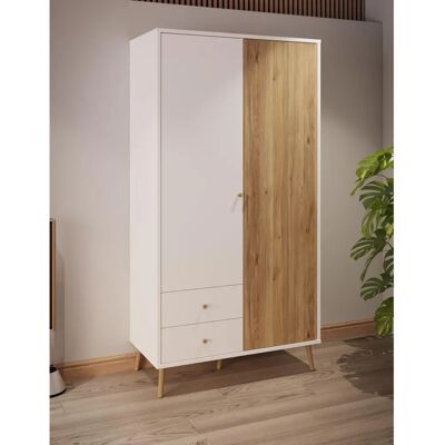 EasyKlix Harllson Wardrobe with 2 Drawers - Wardrobe EasyKlix Harllson Wardrobe with 2 Drawers - Wardrobe