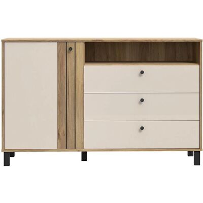 Forte Beiges Sideboard - Modern MDF & Spanplatte Stauraum Forte Beiges Sideboard - Modern MDF & Spanplatte Stauraum