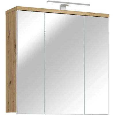 Forte Veris Spiegelschrank - 3-türig, LED-Beleuchtung, verstellbare Regale Forte Veris Spiegelschrank - 3-türig, LED-Beleuchtung, verstellbare Regale