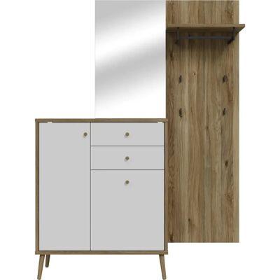 Forte Grüner Garderoben-Set - SoftClose Türen, Modell, 143,5x41,5x195,8 cm Forte Grüner Garderoben-Set - SoftClose Türen, Modell, 143,5x41,5x195,8 cm