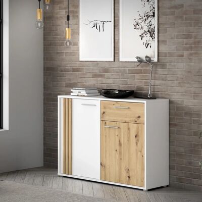 FORTE - Cardigan - Weiß - Artisan Eiche - Chest of drawers FORTE - Cardigan - Weiß - Artisan Eiche - Chest of drawers