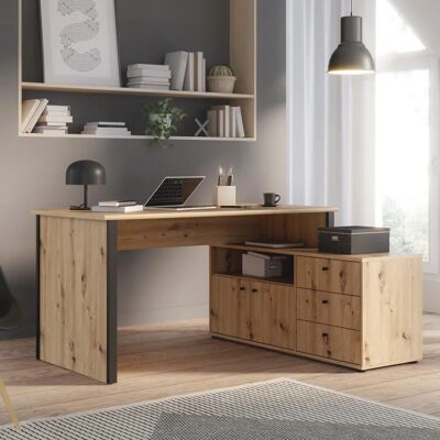 FORTE Tempra Eckschreibtisch - Modernes Design FORTE Tempra Eckschreibtisch - Modernes Design