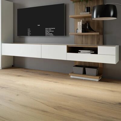 Forte Lewisville TV-Schrank - Grau/Valencia Eiche - 269,4cm breit Forte Lewisville TV-Schrank - Grau/Valencia Eiche - 269,4cm breit