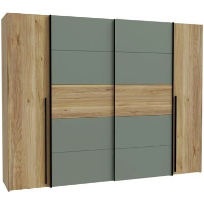 Forte Narago Modulerkleiderschrank - Eiche Salbei, 270cm Forte Narago Modulerkleiderschrank - Eiche Salbei, 270cm