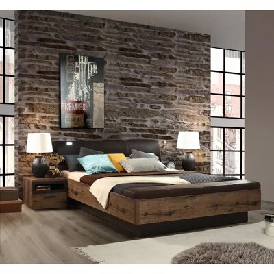 FORTE Jacky Bett mit Stauraum - Modern schwebendes Bett FORTE Jacky Bett mit Stauraum - Modern schwebendes Bett