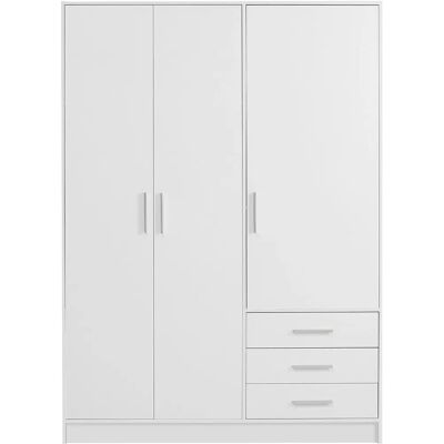 Forte Jupiter Kleiderschrank - FSC-zertifiziertes Holz, Modernes Design, 3 Fächer Forte Jupiter Kleiderschrank - FSC-zertifiziertes Holz, Modernes Design, 3 Fächer