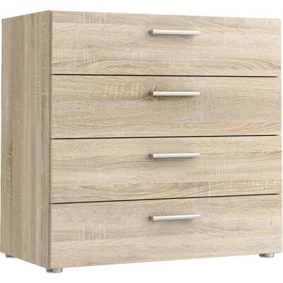 Forte Sonoma Eiche Sideboard - 4 Schubladen, 75x41x71.4cm Forte Sonoma Eiche Sideboard - 4 Schubladen, 75x41x71.4cm