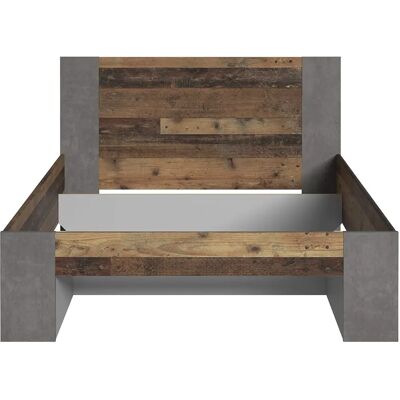 Forte Clif Bett - Moderner Industrie-Stil - 140x200cm - Ohne Matratze Forte Clif Bett - Moderner Industrie-Stil - 140x200cm - Ohne Matratze