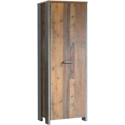 FORTE Clif Vintage Kleiderschrank - Old Wood Grau - Garderobenschrank FORTE Clif Vintage Kleiderschrank - Old Wood Grau - Garderobenschrank