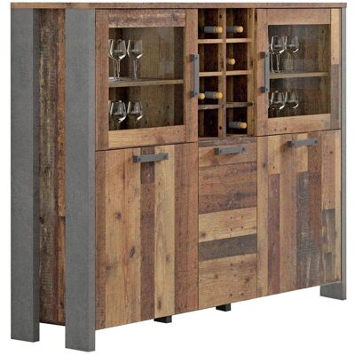 Forte Clif Alt Holz Vintage Vitrine - Sideboard Forte Clif Alt Holz Vintage Vitrine - Sideboard