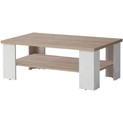 Elara Weiß/Hell Eiche Couchtisch - Coffee Table Elara Weiß/Hell Eiche Couchtisch - Coffee Table