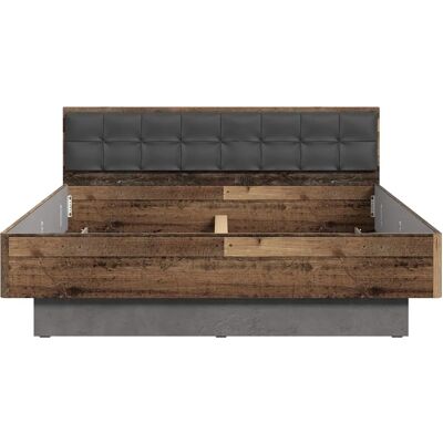 Forte Clif Bett Vintage Holz - Futonbett, 180x200cm Forte Clif Bett Vintage Holz - Futonbett, 180x200cm