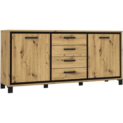 Sideboard FORTE Trondheim - schwarz Eiche Sideboard FORTE Trondheim - schwarz Eiche