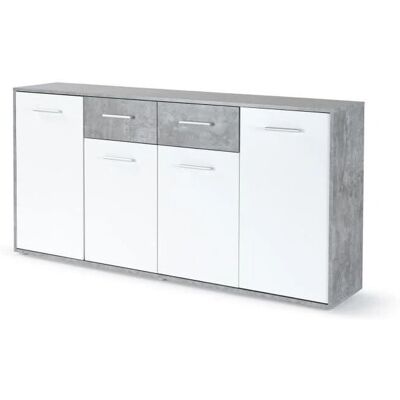 Kodin1.Com Barnitz 34x162 Cm - Beżowy i Jasnoszary - Szafka bufetowa Kodin1.Com Barnitz 34x162 Cm - Beżowy i Jasnoszary - Szafka bufetowa