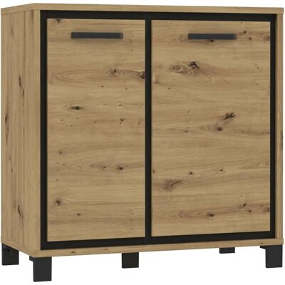 Forte Trondheim Sideboard - FSC Holz, Schwarz, Umweltfreundlich Forte Trondheim Sideboard - FSC Holz, Schwarz, Umweltfreundlich