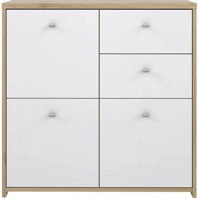 Forte CHEST Biała Drewniana Komoda - Sideboard Forte CHEST Biała Drewniana Komoda - Sideboard
