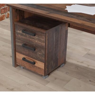 Forte Clif Vintage Holz Beton Rollcontainer - Rollcontainer Forte Clif Vintage Holz Beton Rollcontainer - Rollcontainer