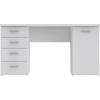 Forte Netta Weiß Matt Melamin Schreibtisch - Modernes Design Forte Netta Weiß Matt Melamin Schreibtisch - Modernes Design
