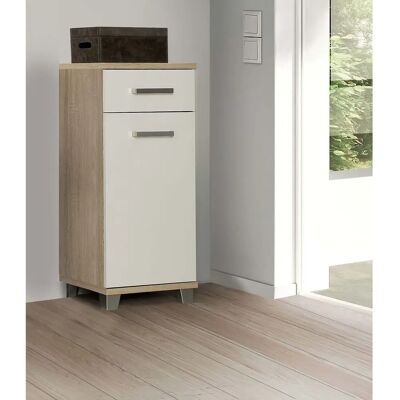 Miroir de salle de bain Forte Veris - Sonoma Eiche, Blanc Brillant, Porte Réversible - Publicité Miroir de salle de bain Forte Veris - Sonoma Eiche, Blanc Brillant, Porte Réversible - Publicité