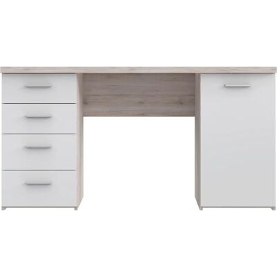 Forte Netta Weiß Moderner Schreibtisch - Schreibtisch Forte Netta Weiß Moderner Schreibtisch - Schreibtisch