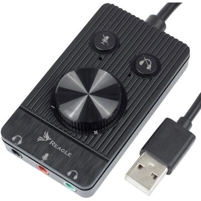 REAGLE - USB-Sound-Card - USB - USB äänikortti REAGLE - USB-Sound-Card - USB - USB äänikortti