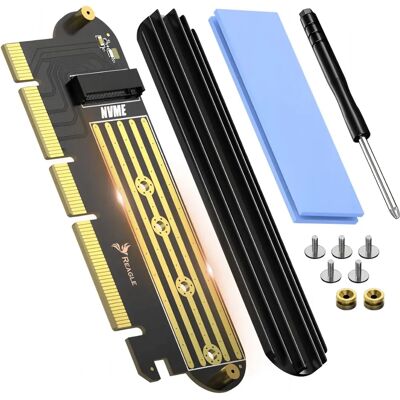 REAGLE PCIe x16 x8 x4 SSD M.2 NVMe - PCIe Adapteri - Musta REAGLE PCIe x16 x8 x4 SSD M.2 NVMe - PCIe Adapteri - Musta
