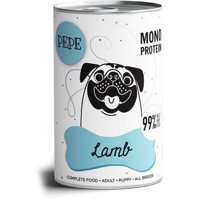 Pepe Lamm 99% Hundmat - Naturligt och Komplett Pepe Lamm 99% Hundmat - Naturligt och Komplett