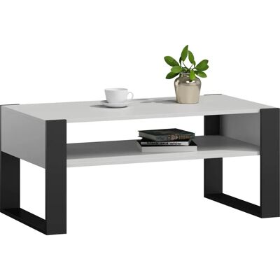 KAJA Biało-Czarny loft retro stolik kawowy KAJA Biało-Czarny loft retro stolik kawowy